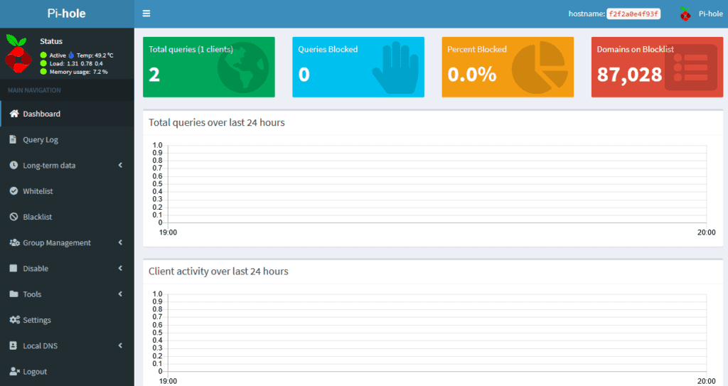 Installing Pi-hole in a Docker container on a Raspberry Pi