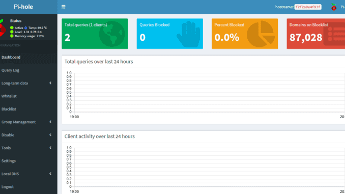 Installing Pi-hole in a Docker container on a Raspberry Pi