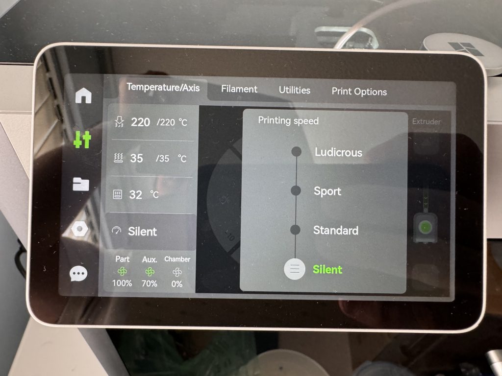 Bambu Lab X1 Carbon Speed Setting